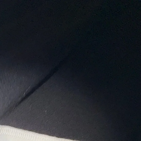 Free People Cropped Zip Up lounge jacket- black and white with collar- great con - Picture 8 of 9